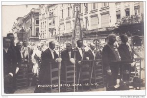 RP: Procession Notre-Dame , Antwerp , Belgium , 1919