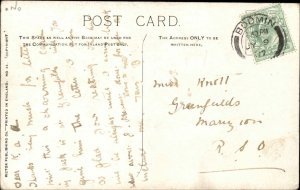 Sid Smith Pitbull Dog Wooing Alley Cat Romance Comic Vintage Postcard