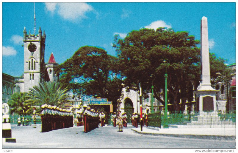 War Memorial, Trafalgar Square, BARBADOS, 40-60's