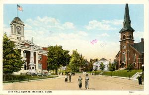 CT - Meriden.  City Hall Square