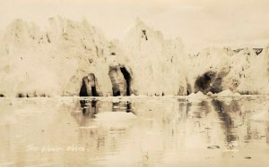LP17     Taku Glacier Alaska   RPPC Postcard 