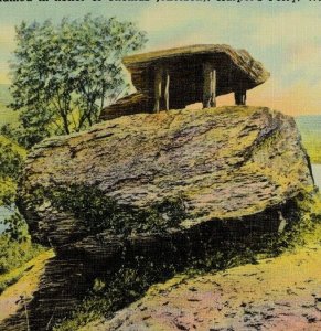 Vintage Jefferson's Rock, Harper's Ferry, W. Va. Postcard P47