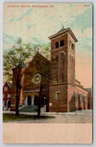 Waynesboro PA Lutheran Church Pennsylvania Postcard F43