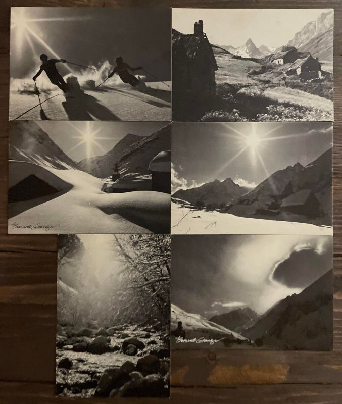 Lot 6 french photographer Bernard Grange winter scenic landscapes sunset ski 