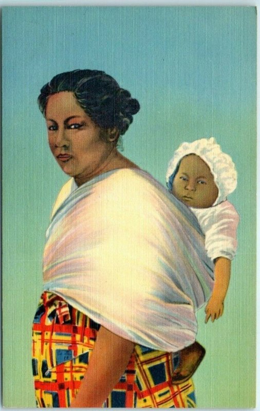 M-10549 A Native Cherokee Indian Mother with Her Papoose