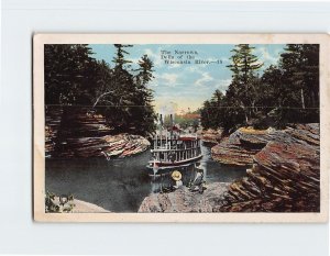 Postcard The Narrows, Dells of the Wisconsin River, Wisconsin Dells, Wisconsin