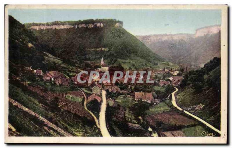 Old Postcard The French Jura Baume Les Messieurs Village Les Vallees