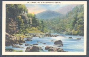 Virginia colour PC Goshen Pass in Southwestern Virginia, unused