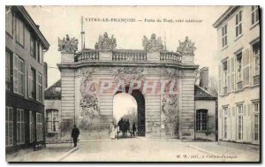 Postcard Old Virty Le Francois Gate Bridge inner side