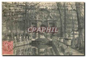 Old Postcard Paris Fountain Medics Luxembourg