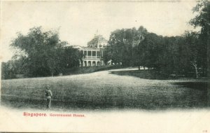 PC CPA SINGAPORE, GOVERNMENT HOUSE, Vintage Postcard (b19656)