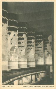 1933 Chicago World's Fair General Electric Murals  B&W Litho Postcard Un...
