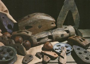 Naval Postcard - Selection of Rigging Elements From The Mary Rose  SW20278