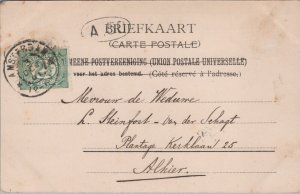 Netherlands Amsterdam P.H Kade Central Station Vintage Postcard C107