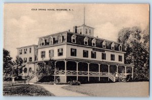 Wickford Rhode Island RI Postcard Cold Spring House Building Exterior View 1940