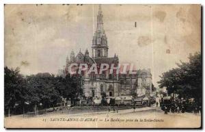 Old Postcard Sainte Anne D Auray The Basilica making the Scale Sancta