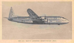 Lockheed Constitution US Navy plane aircraft 1949 postcard