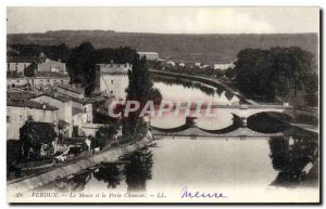 Old Postcard Verdun Meuse and Porte Chaussee