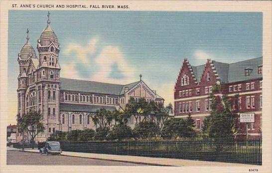 Massachusetts Fall River Saint Annes Church And Hospital