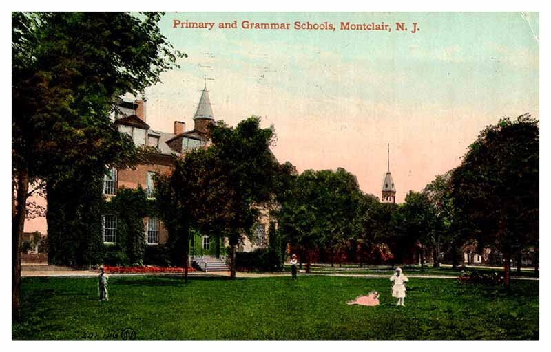 Postcard SCHOOL SCENE Montclair New Jersey NJ AP6559