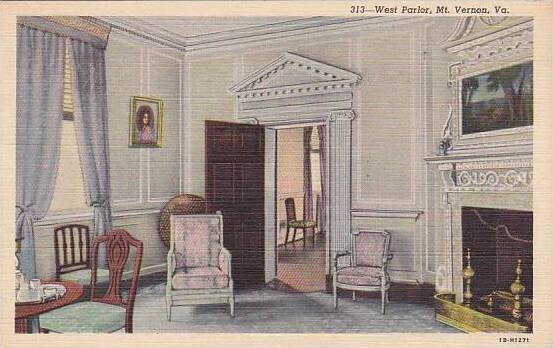 Virginia Mount Vernon West Parlor