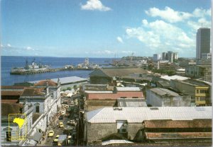 Postcard Brazil Manaus - view of Municpal Market and Harbor's quay