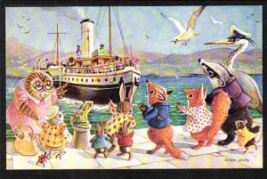 Waiting for the Steamer Racey Helps Post Card  5128