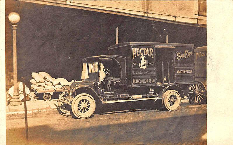 Indianapolis IN N. O'Connor & Co. Grocery Delivery Truck RPPC Postcard