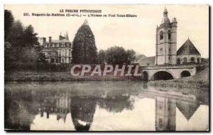 Old Postcard The picturesque Perche Nogent Rotrou l & # 39Huisne the Pont Sai...