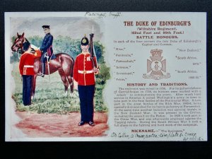 History & Tradition THE DoE's WILTSHIRE REGIMENT Postcard by Gale & Polden No.88