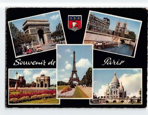 Postcard Souvenir de Paris, France