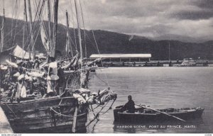 PORT AU PRINCE, Haiti, 1930-1950s; Harbor Scene, Boats