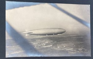 Mint Germany Zeppelin ZR III Over Bodensee  Real Picture Postcard