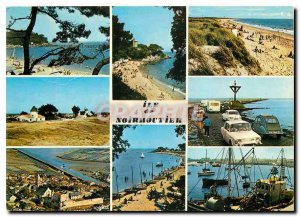 Postcard Modern Noirmoutier Ladies Beach mills gueriniere of the castle and t...