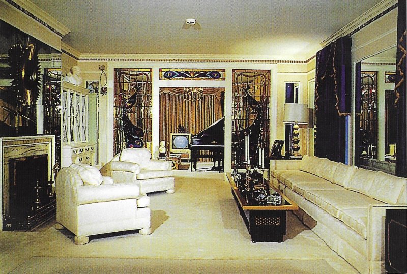 Elvis Presley's Living Room in Graceland Memphis Tennessee  4 by 6