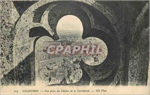 Postcard Old Chartres Vue Prize of the Bell tower of the Cathedral