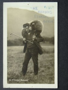 Cumbria Country Life SHEEP FARMER A LAKELAND DALESMAN c1920s RP Postcard