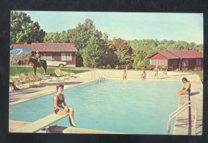 THEODOSIA MISSOURI TURKEY CREEK RANCH SWIMMING POOL VINTAGE POSTCARD