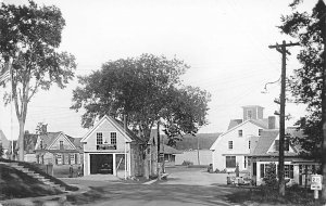 Damariscotta ME Minnehatta Fire Company View To The Water ,RPPC