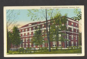 LEBANON TENNESSEE CUMBERLAND UNIVERSITY MEN'S DORMITORY VINTAGE POSTCARD