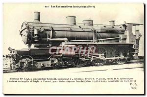 Postcard Old Train Locomotive has superheater Schmidt Machine 3546