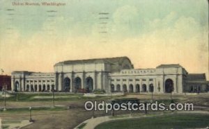 Union Station, Washington DC, District of Columbia, USA Depot Railroad 1910 l...