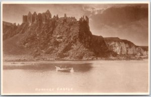 Dunluce Medieval Castle Northern Ireland Real Photo RPPC Postcard