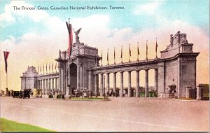VINTAGE POSTCARD THE PRINCES' GATES AT THE CANADIAN NATIONAL EXHIBITION TORONTO