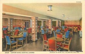 1940s Interior Canyon Hotel Cocktail Lounge Wyoming Haynes Teich linen 3449