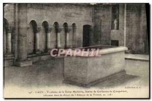 Old Postcard Caen Tomb of the Mathilde Queen wife of William the Conqueror bu...