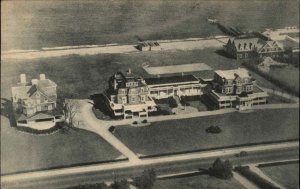 West End New Jersey NJ Aerial View San Alfonso Vintage Postcard