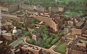 Vintage Postcard 1971 University of Michigan Hospital Bldg. Ann Arbor Michigan