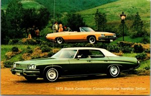 Vintage 1973 Buick Centurion Convertible and Hardtop Sedan Advertising Postcard