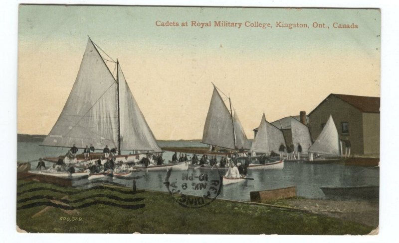 Postcard Cadets Royal Military College Kingston Ontario Canada